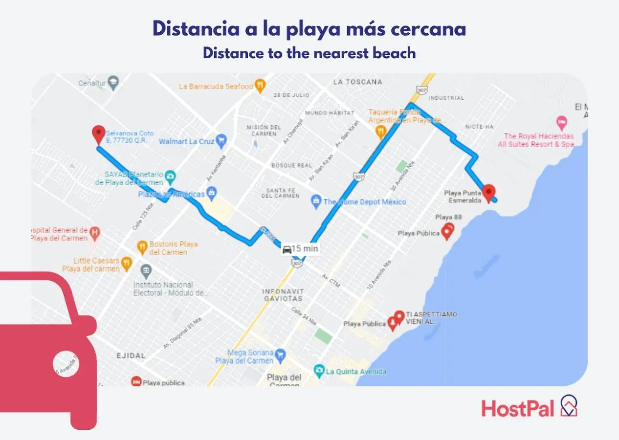 Hostpal Selvanova Playa Del Carmen Lägenhet